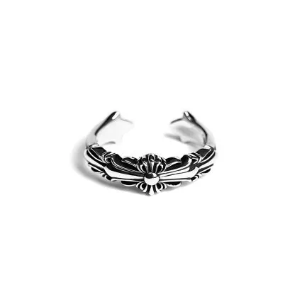 Baby Double Floral Cross Ring 1