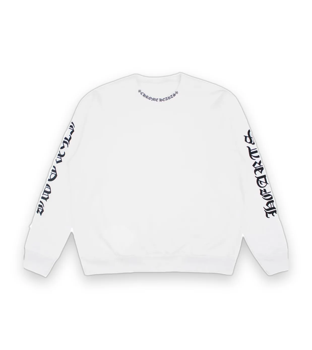 Chrome Heart Neck Letters Sweatshirt 1