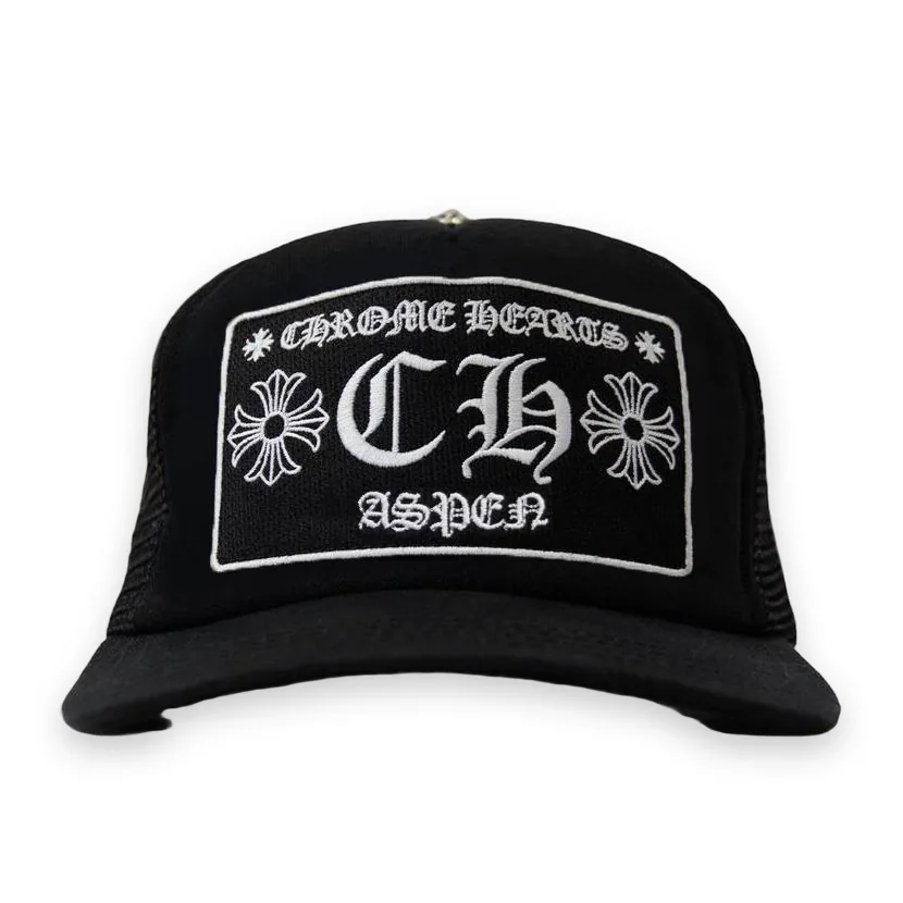 Chrome Hearts Aspen Exclusive Trucker Black Hat 1