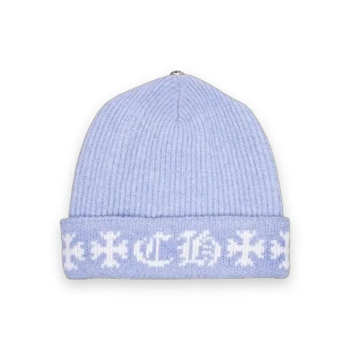 Chrome Hearts Big Daddy Cashmere Beanie - Blue 1