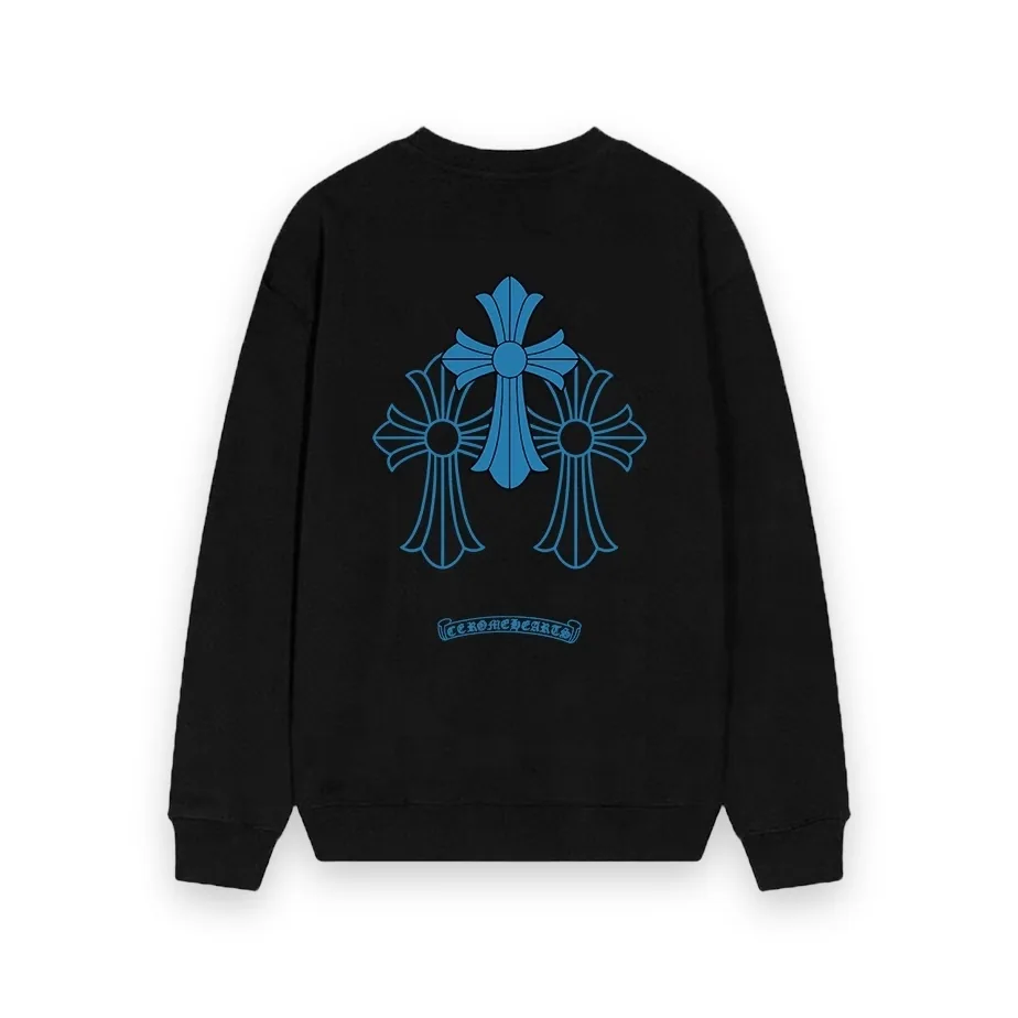 Chrome Hearts Blue Horseshoe Triple Cross Long Sleeve 1