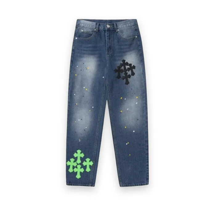 Chrome Hearts Blue Span Denim Pants 1