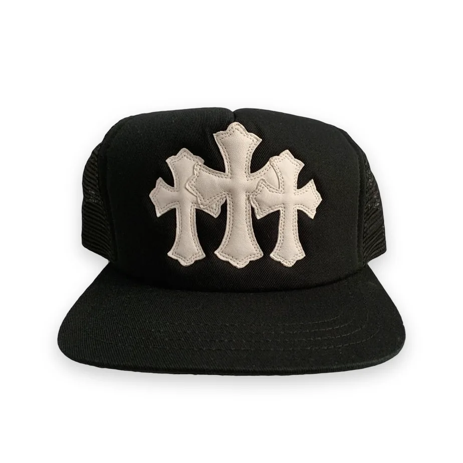 Chrome Hearts Cemetery Trucker Black Hat 1