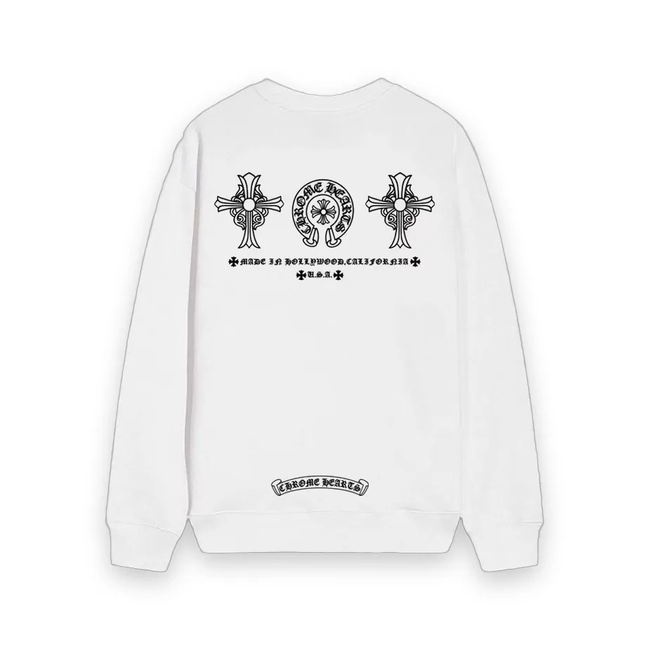 Chrome Hearts Cross Horseshoe Sweatshirt - White 1