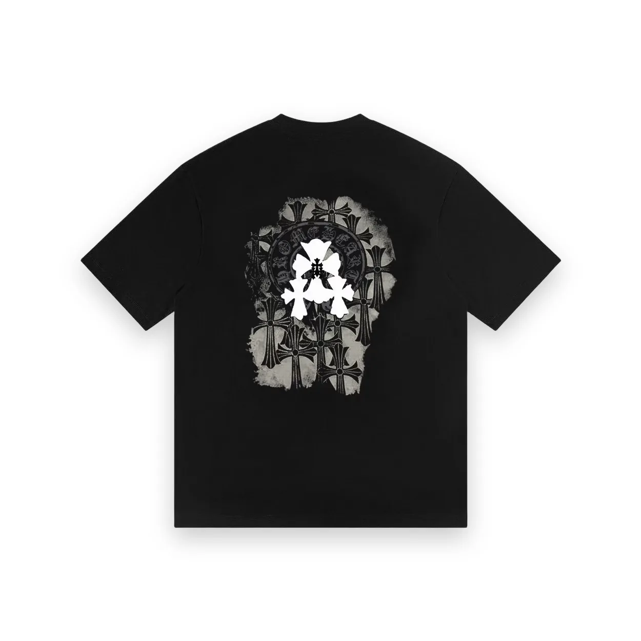 Chrome Hearts Gothic Cross Graphic T-Shirt - Black 1