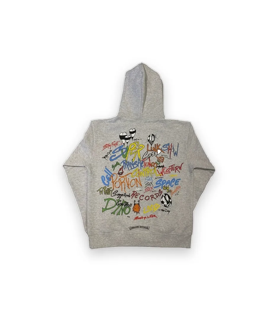 Chrome Hearts Hearts Matty Boy Brain Hoodie Grey 1