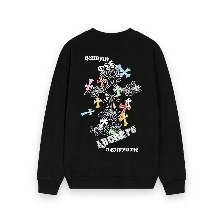 Chrome Hearts Heavenly Cross Ribbon Graffiti LS Black 1
