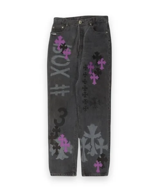 Chrome Hearts Levi's Cross Patch Stencil Jeans 1