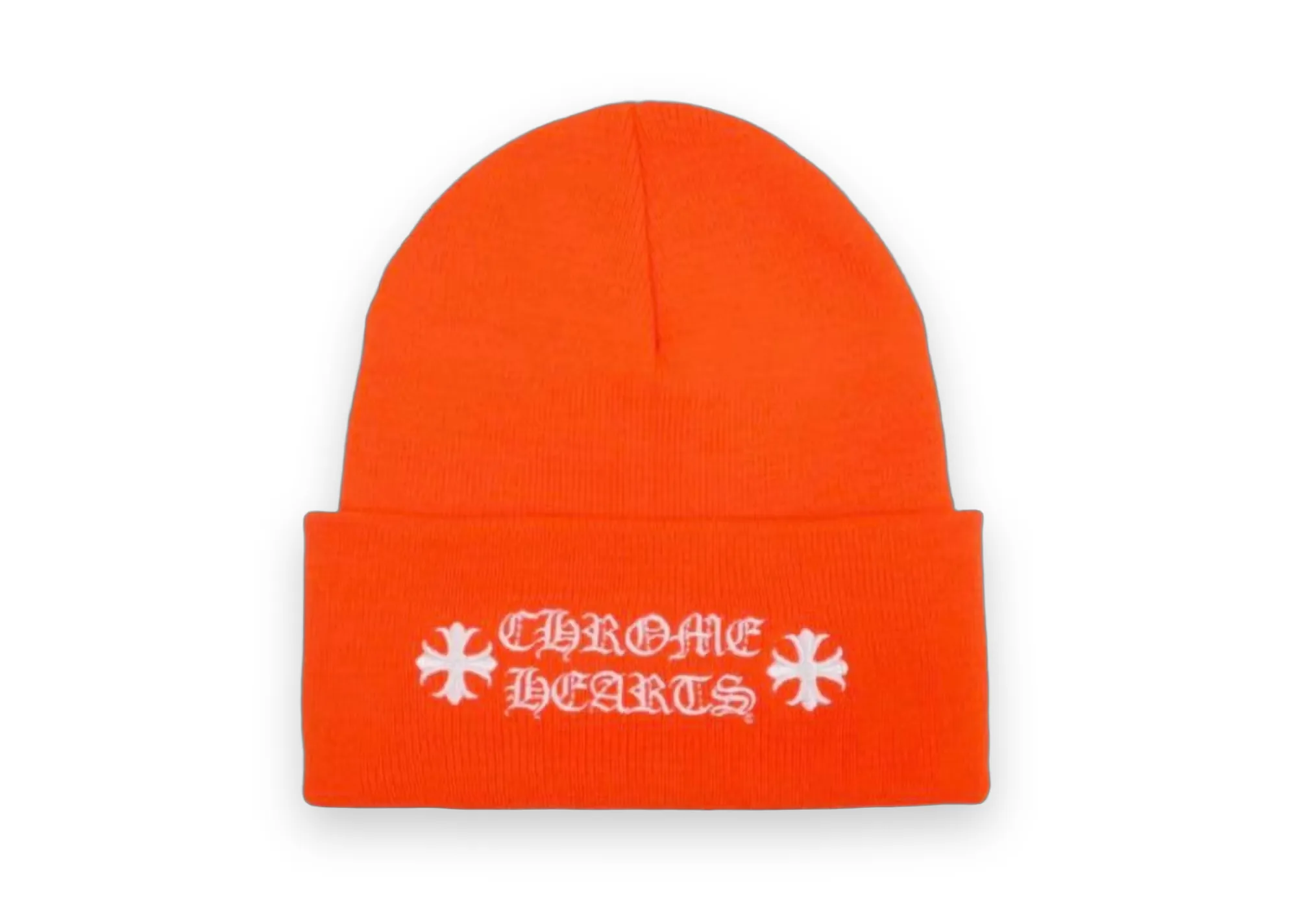 Chrome Hearts Logo Beanie Safety Orange 1