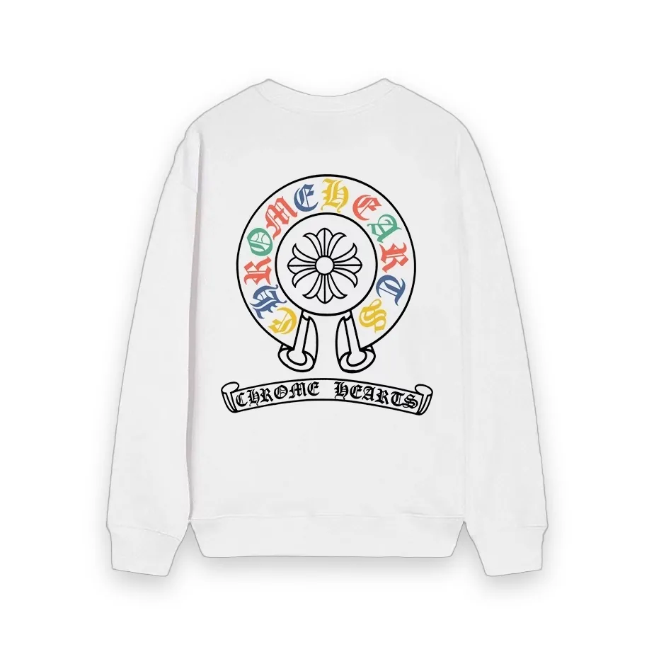 Chrome Hearts Multi Color Horseshoe Crewneck Sweatshirt 1