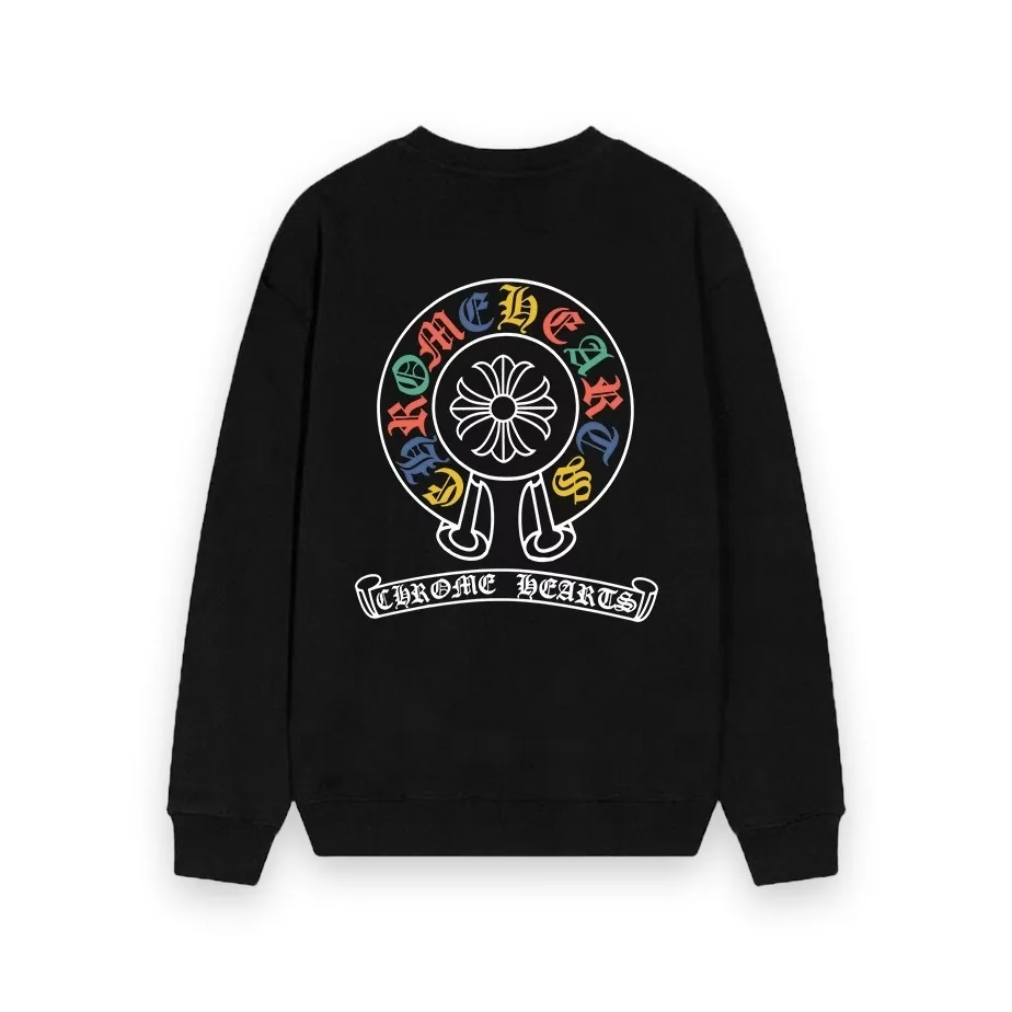 Chrome Hearts Multi Color Logo Sweatshirt Black 1