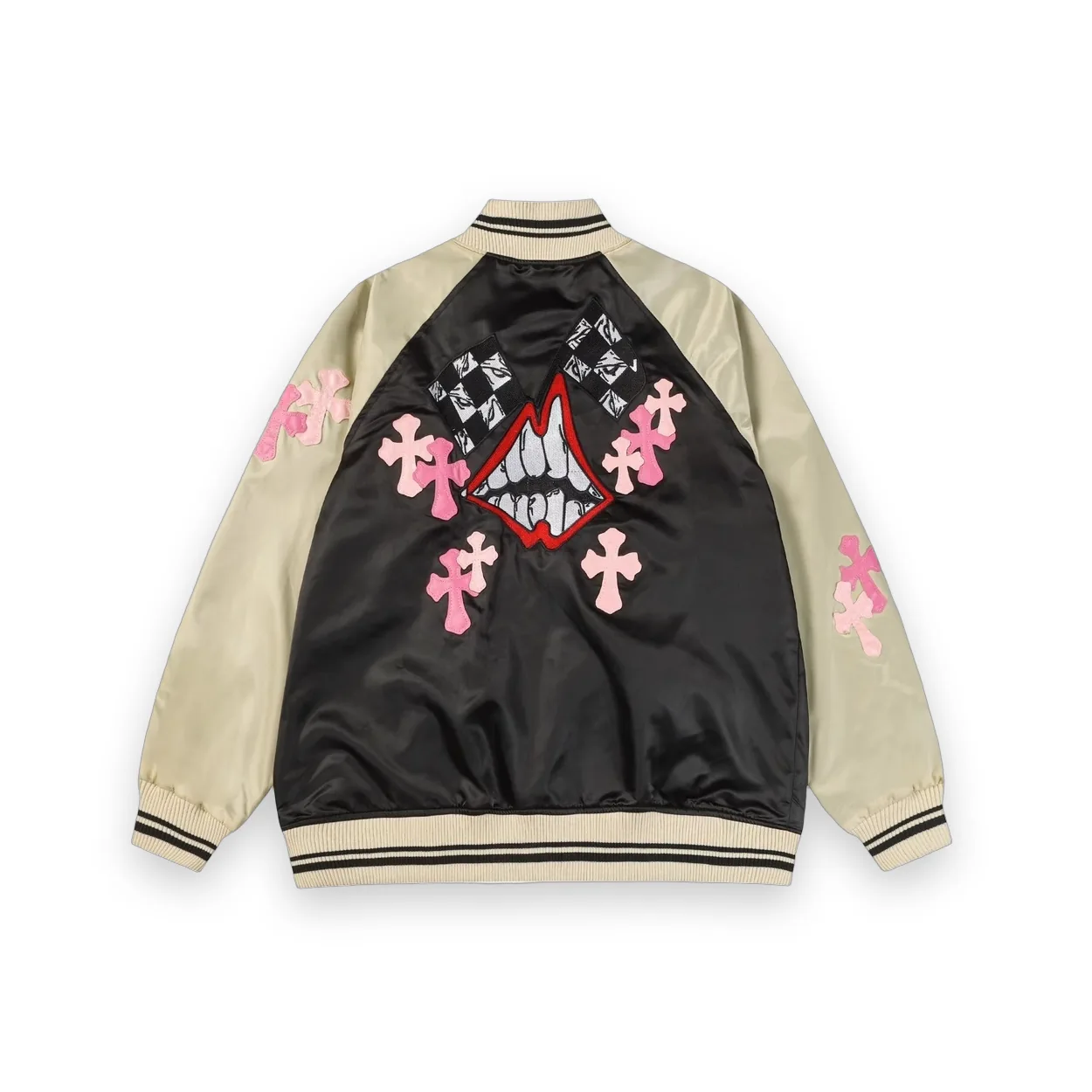 Chrome Hearts Multi Cross Letterman Jacket 1