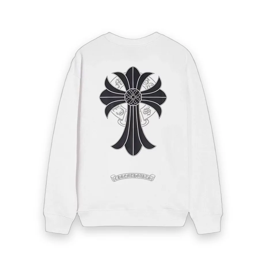 Chrome Hearts Shadow Saint Cross Long Sleeve White 1