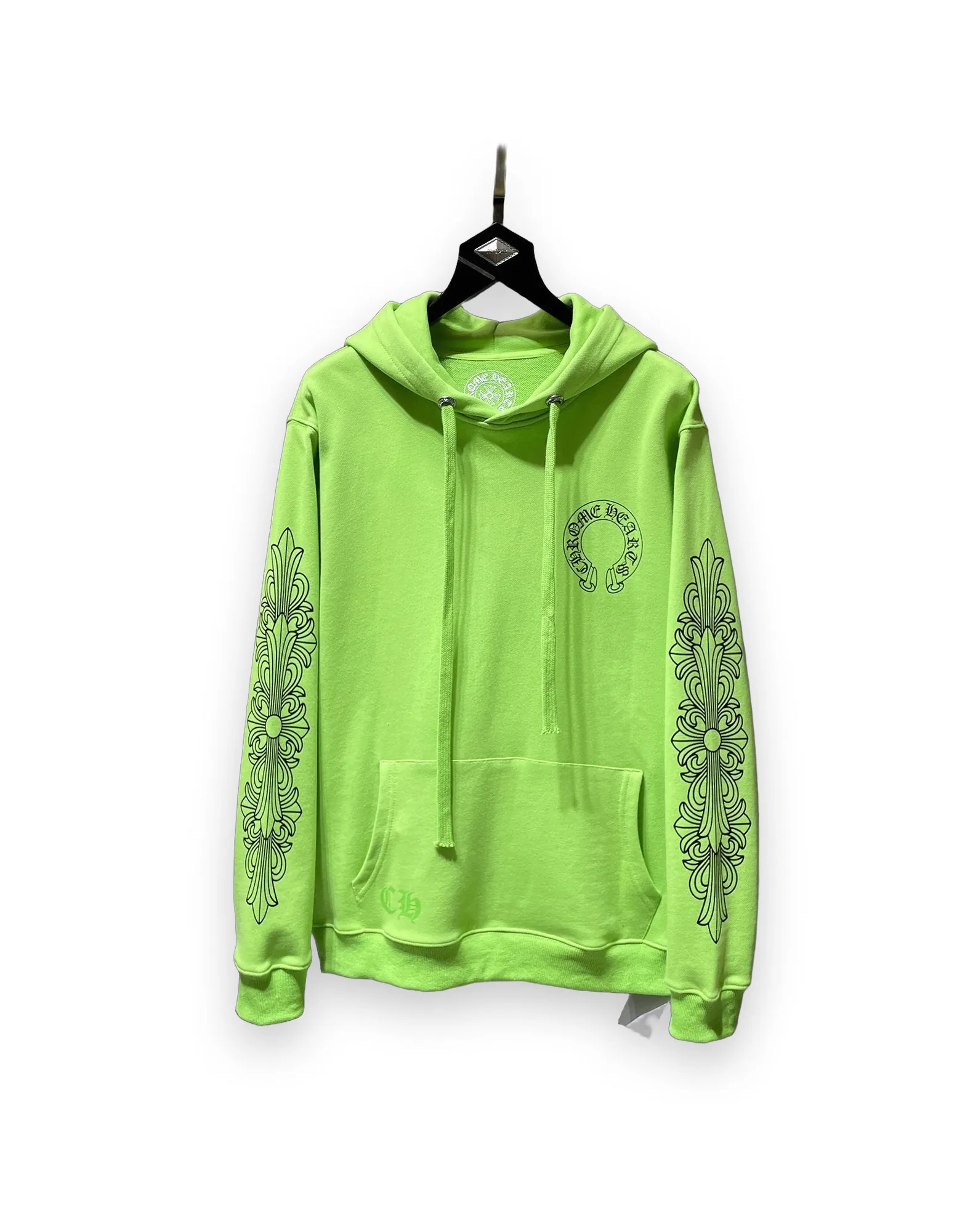 Green Chrome Hearts Hoodie 1