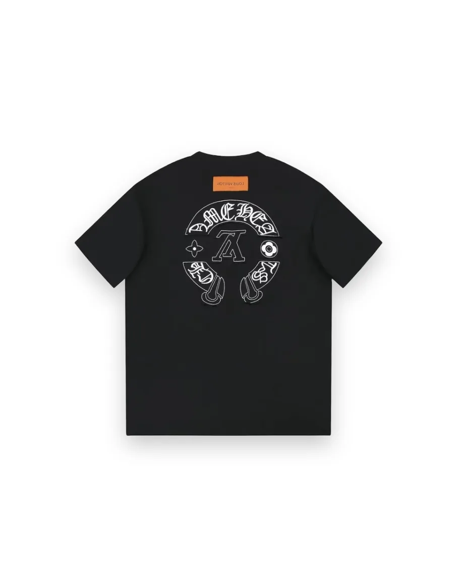 Louis Vuitton X Chrome Hearts T-Shirt Black 1