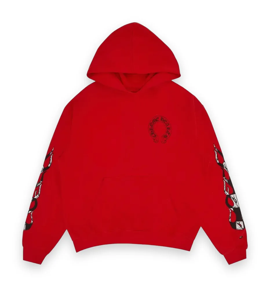 Red Chrome Hearts Mattyboy Hoodie 1