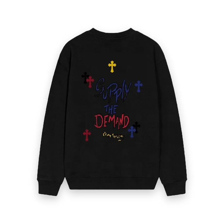 Supply The Demand Cross Graphic Sweatshirt - Black 1